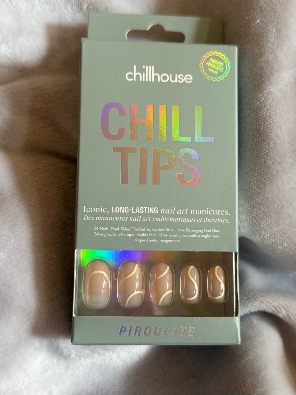 NEW - Chill tips press on nails - pirouette